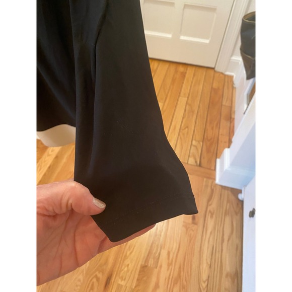 Nine West Black Long Sleeve V Neck Ring Detail Top Women's Size XL - Picture 6 of 9